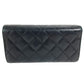 CHANEL A50077 カンボンライン CC ココマーク ロゴ ロングウォレット フラップ 長財布 レザー ユニセックス ブラック