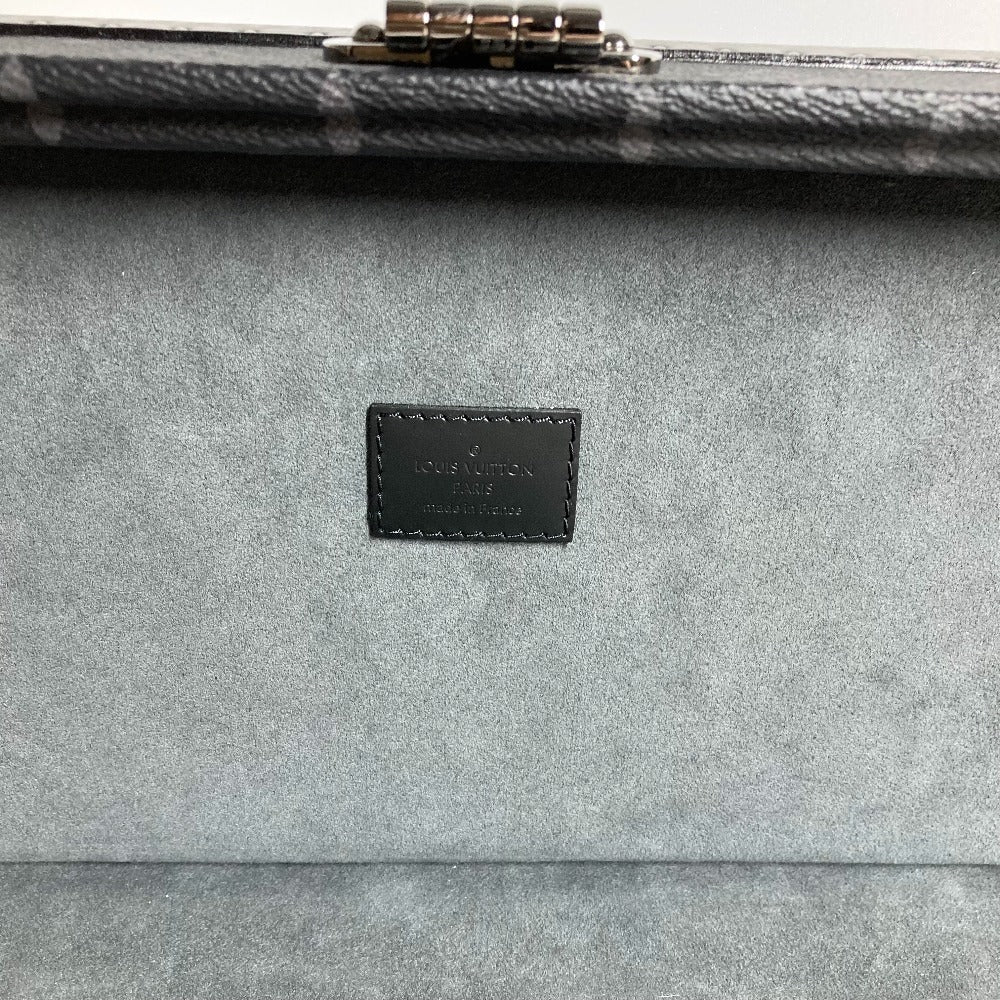 HERMES M44127 モノグラムエクリプス コフレ アクセソワール ジュエリーケース 時計ケース ウォッチケース アクセサリーケース トランク モノグラムエクリプスキャンバス ユニセックス ブラック