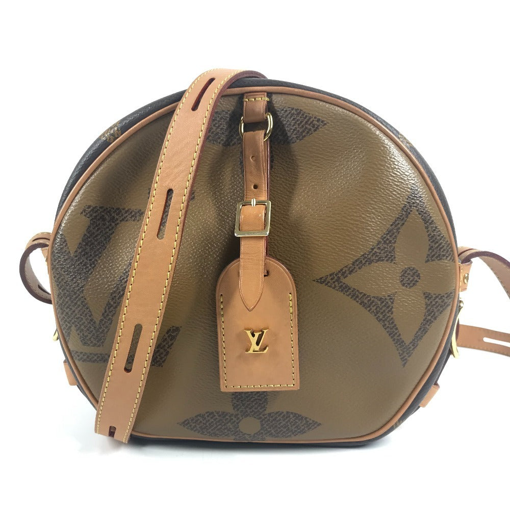 LOUIS VUITTON M44604 ジャイアントモノグラム ボワットシャポースープル ポシェット 丸型 ラウンド 斜め掛け カバン ショルダーバッグ モノグラムジャイアントキャンバス ユニセックス ブラウン