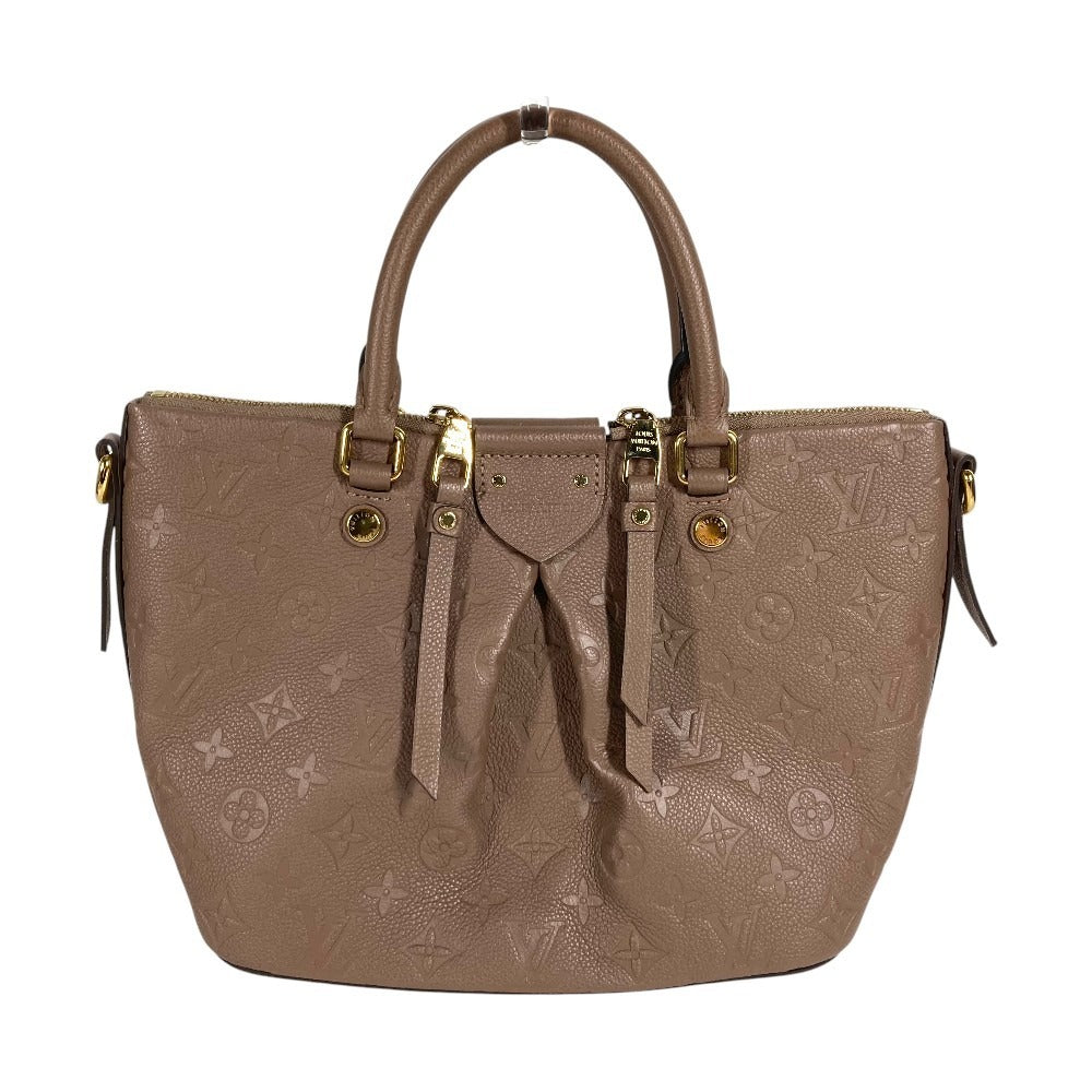 LOUIS VUITTON M50710 Monogram Empreinte Mazarine PM Mazarine PM Bag Tote Bag Handbag Monogram Empreinte Leather Unisex Taupe Light Brown