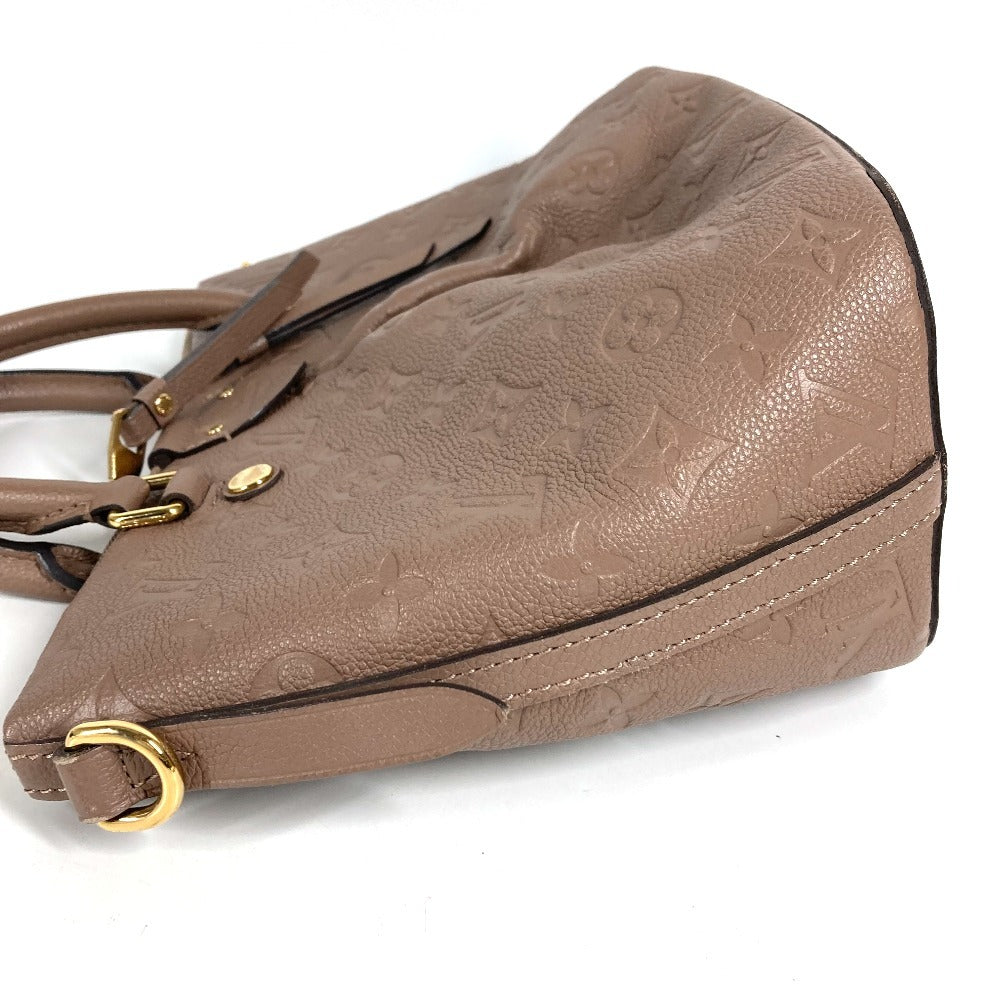 LOUIS VUITTON M50710 Monogram Empreinte Mazarine PM Mazarine PM Bag Tote Bag Handbag Monogram Empreinte Leather Unisex Taupe Light Brown