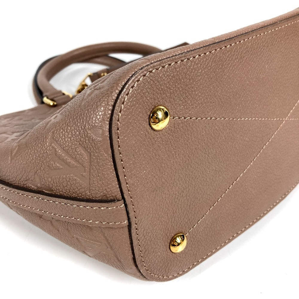 LOUIS VUITTON M50710 Monogram Empreinte Mazarine PM Mazarine PM Bag Tote Bag Handbag Monogram Empreinte Leather Unisex Taupe Light Brown