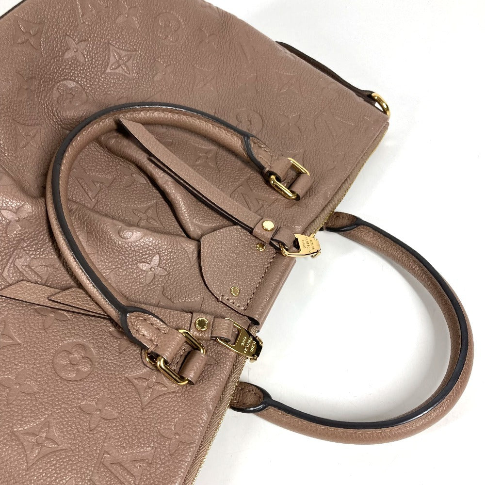 LOUIS VUITTON M50710 Monogram Empreinte Mazarine PM Mazarine PM Bag Tote Bag Handbag Monogram Empreinte Leather Unisex Taupe Light Brown