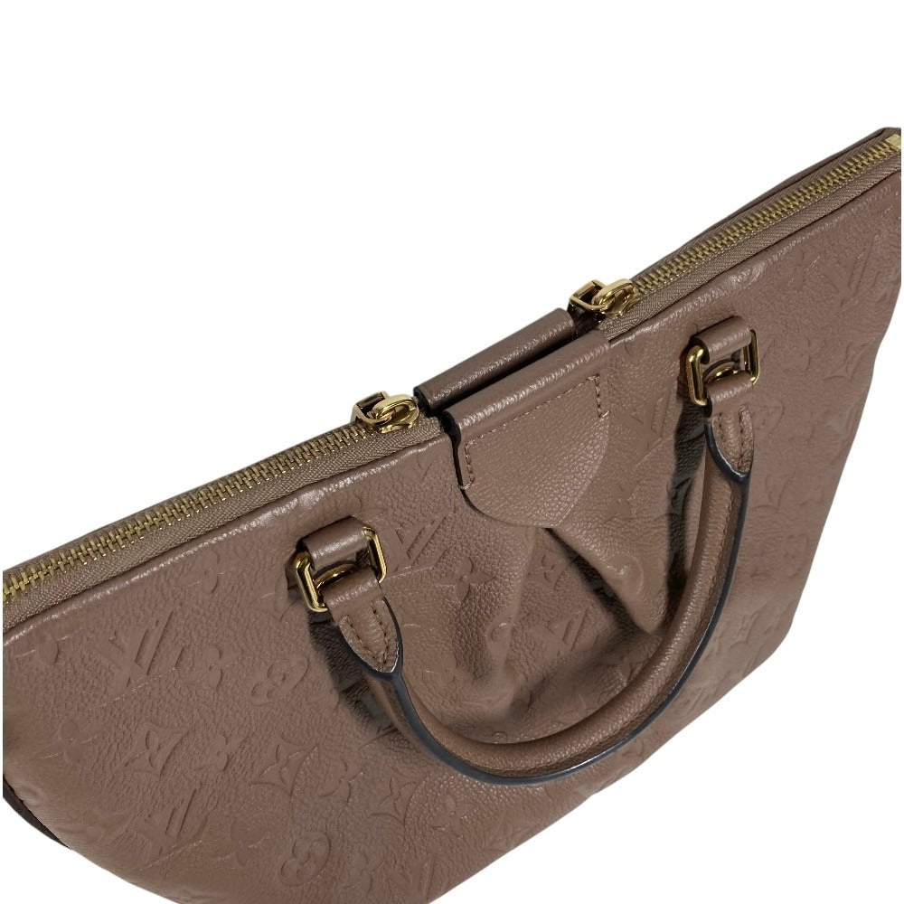 LOUIS VUITTON M50710 Monogram Empreinte Mazarine PM Mazarine PM Bag Tote Bag Handbag Monogram Empreinte Leather Unisex Taupe Light Brown