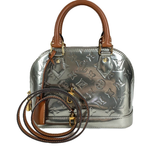 LOUIS VUITTON M90484 モノグラムヴェルニ アルマBB アルマ BB 2WAYバッグ ショルダーバッグ トートバッグ ハンドバッグ モノグラムヴェルニキャンバス レディース アルジャン シルバー