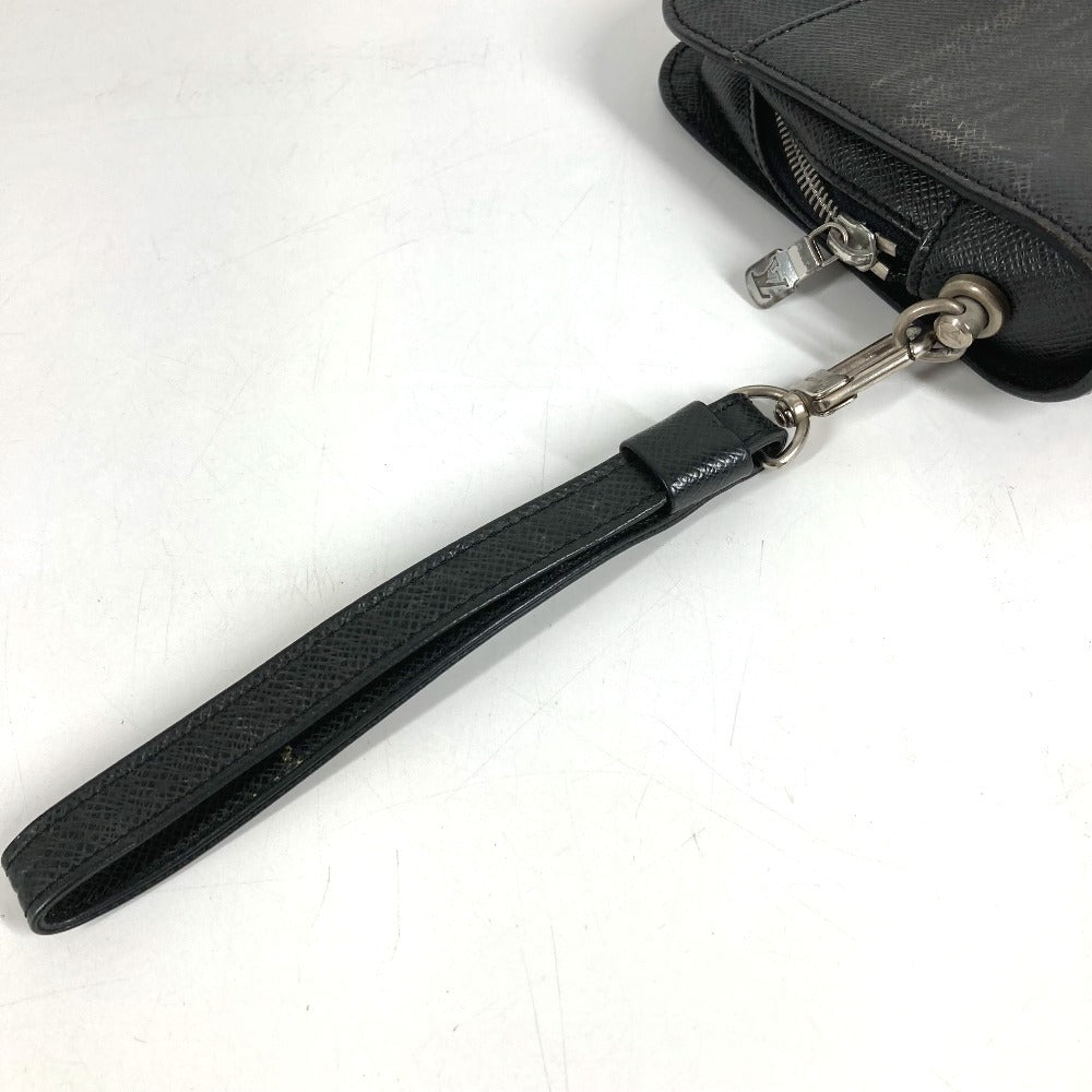 LOUIS VUITTON M30182 タイガ バイカル カバン クラッチバッグ ストラップ付き ポーチ セカンドバッグ タイガレザー メンズ アルドワーズ ブラック