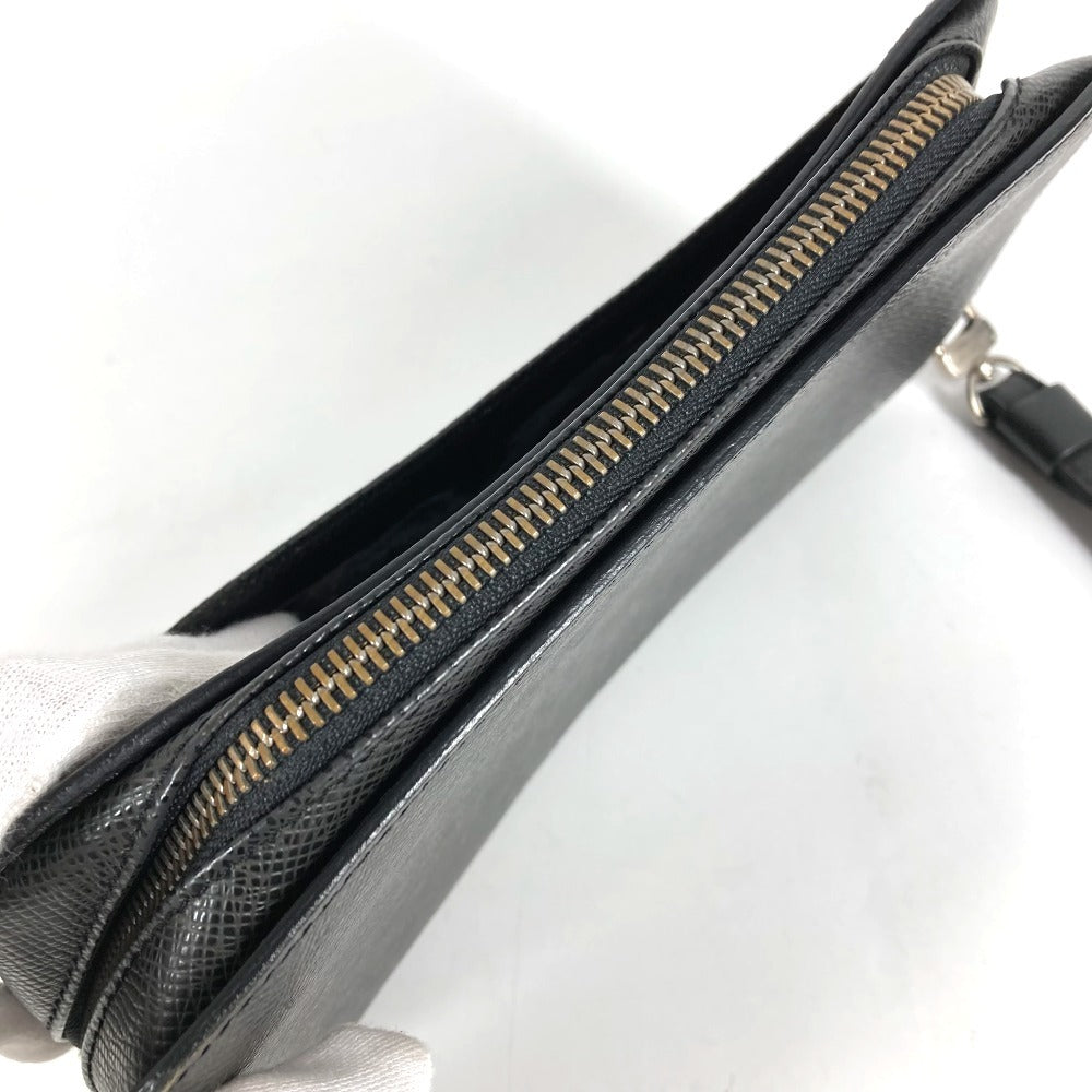 LOUIS VUITTON M30182 タイガ バイカル カバン クラッチバッグ ストラップ付き ポーチ セカンドバッグ タイガレザー メンズ アルドワーズ ブラック