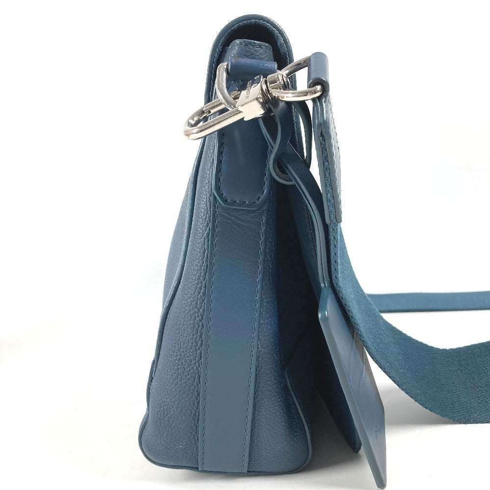 LOUIS VUITTON M21363 LV アエログラム テイクオフ メッセンジャー 斜め掛け カバン フラップ ショルダーバッグ レザー ユニセックス ネイビー