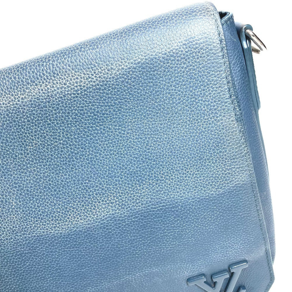 LOUIS VUITTON M21363 LV アエログラム テイクオフ メッセンジャー 斜め掛け カバン フラップ ショルダーバッグ レザー ユニセックス ネイビー