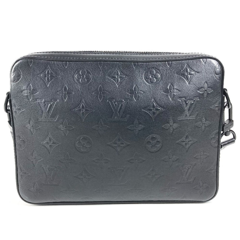 LOUIS VUITTON M69827 モノグラムシャドウ デュオ メッセンジャー カバン 斜め掛け ショルダーバッグ モノグラムシャドウレザー ユニセックス ブラック