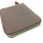 HERMES Azap Compact Silk'in Wallet Coin Purse Wallet Round Zipper Coin Case Epsom Unisex Etan Gray