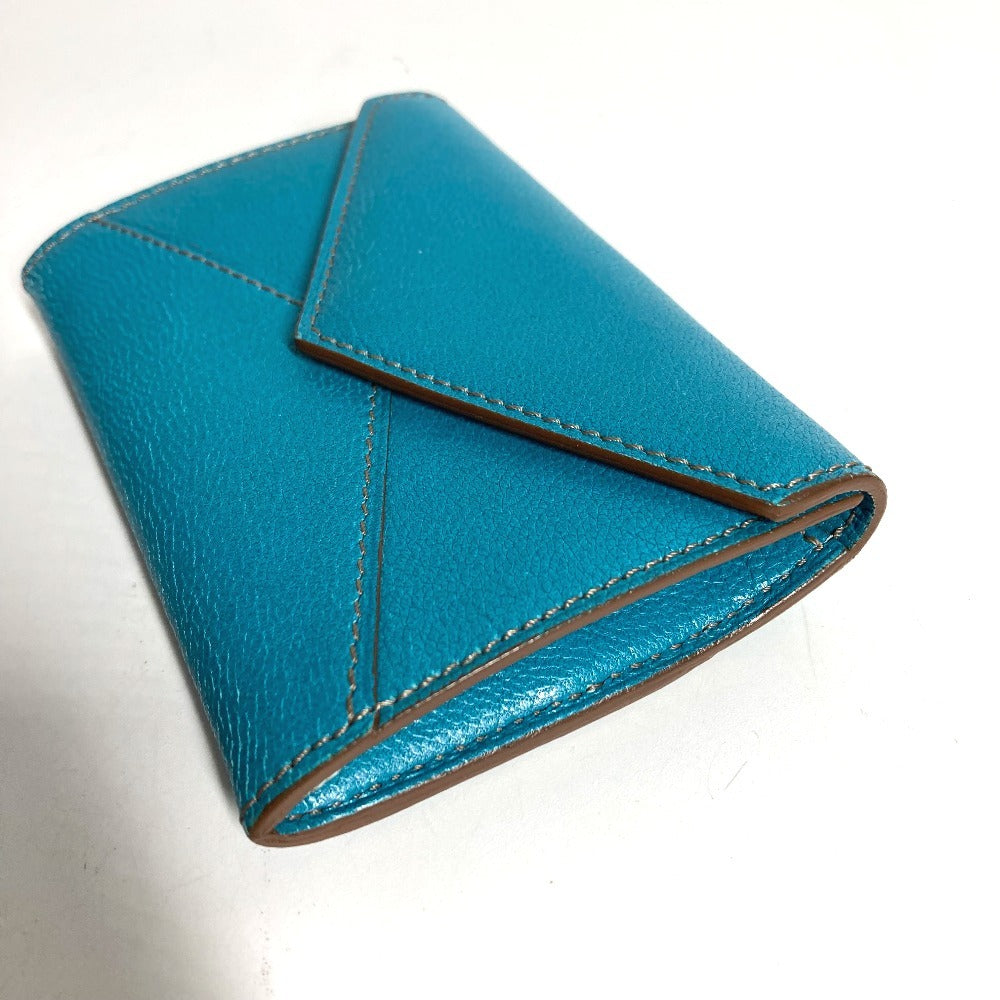 CARTIER ロゴ 財布 小銭入れ 名刺入れ パスケース カードケース レザー ユニセックス ブルー