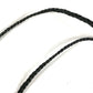 CHROME HEARTS Small Cross Leather Braid Necklace SV925 Unisex Silver