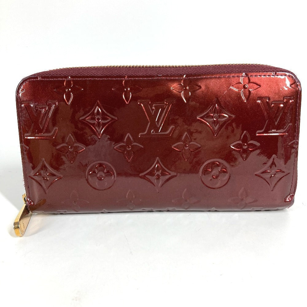 LOUIS VUITTON M93522 モノグラムヴェルニ ジッピーウォレット ロングウォレット ラウンドファスナー 長財布 モノグラムヴェルニキャンバス ユニセックス アマラント パープル