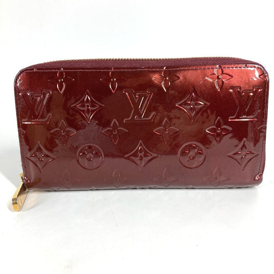 LOUIS VUITTON M93522 モノグラムヴェルニ ジッピーウォレット ロングウォレット ラウンドファスナー 長財布 モノグラムヴェルニキャンバス ユニセックス アマラント パープル