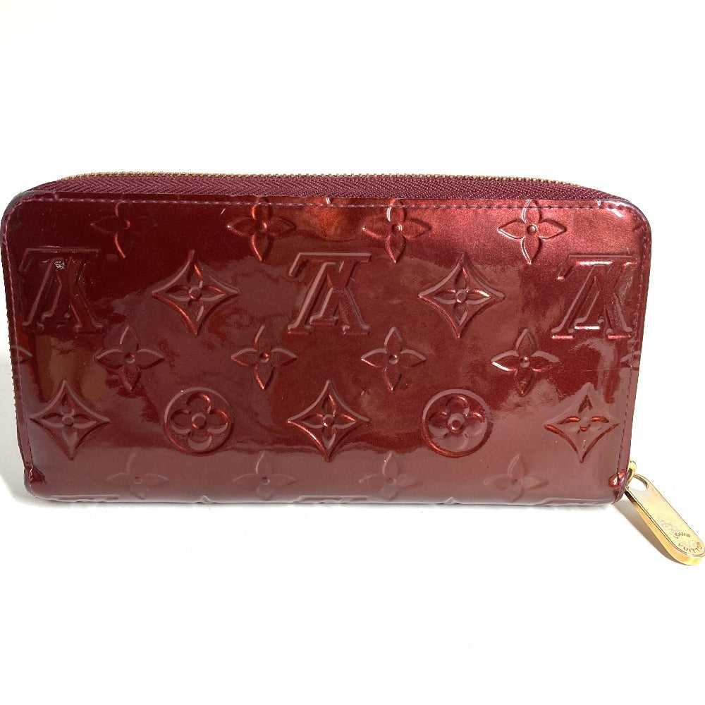 LOUIS VUITTON M93522 モノグラムヴェルニ ジッピーウォレット ロングウォレット ラウンドファスナー 長財布 モノグラムヴェルニキャンバス ユニセックス アマラント パープル