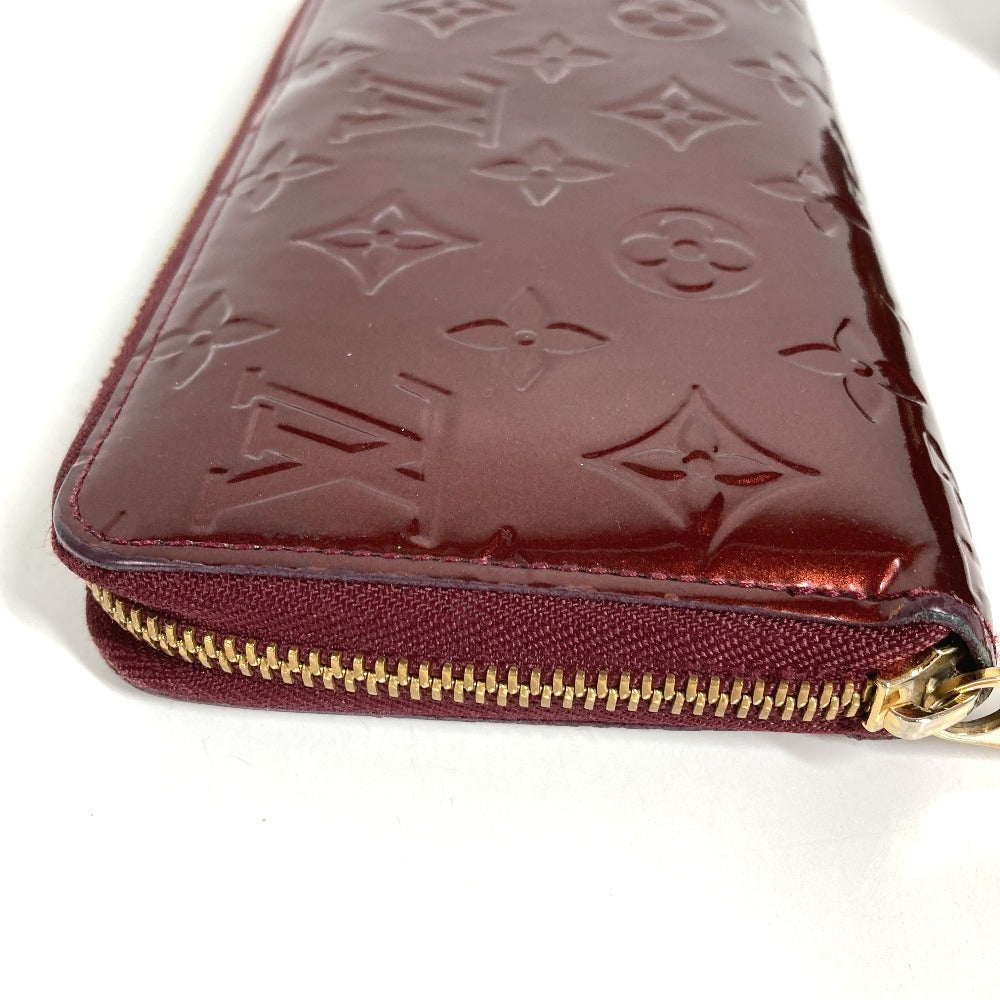 LOUIS VUITTON M93522 モノグラムヴェルニ ジッピーウォレット ロングウォレット ラウンドファスナー 長財布 モノグラムヴェルニキャンバス ユニセックス アマラント パープル