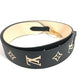 LOUIS VUITTON J02520 バイカラー モノグラム ロゴ バッグアクセサリー ショルダーストラップ レザー ユニセックス ブラック