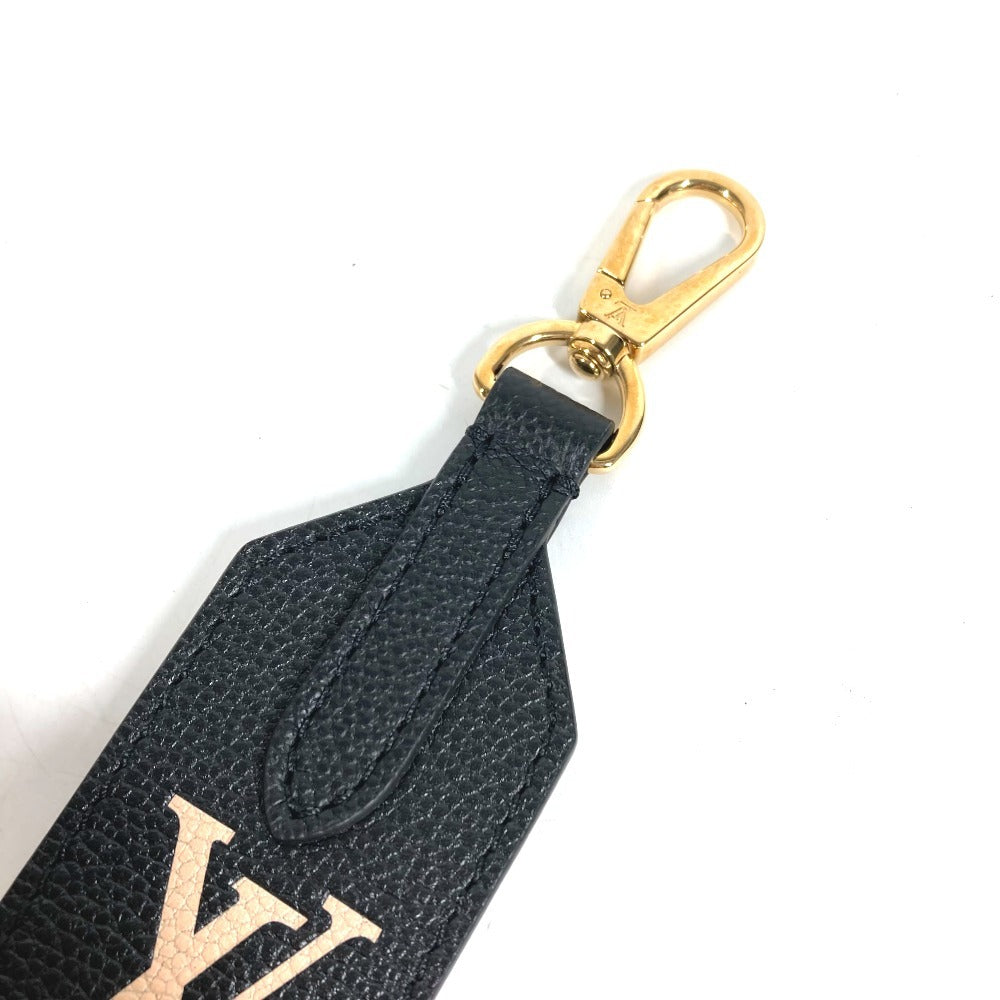 LOUIS VUITTON J02520 バイカラー モノグラム ロゴ バッグアクセサリー ショルダーストラップ レザー ユニセックス ブラック