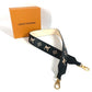 LOUIS VUITTON J02520 バイカラー モノグラム ロゴ バッグアクセサリー ショルダーストラップ レザー ユニセックス ブラック