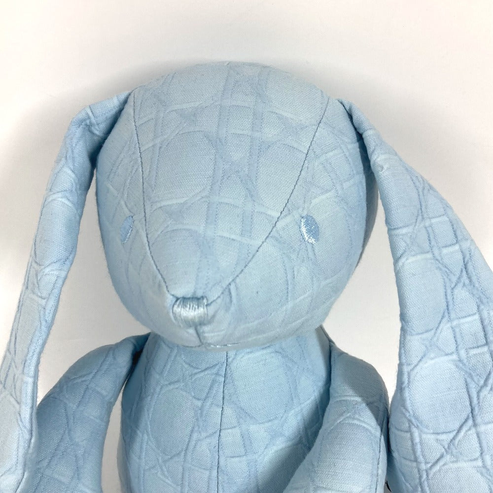 Dior ベビー BABY 赤ちゃん キッズ カナージュ ロゴ うさぎ ラビット バニー 人形 インテリア ぬいぐるみ コットン レディース ブルー