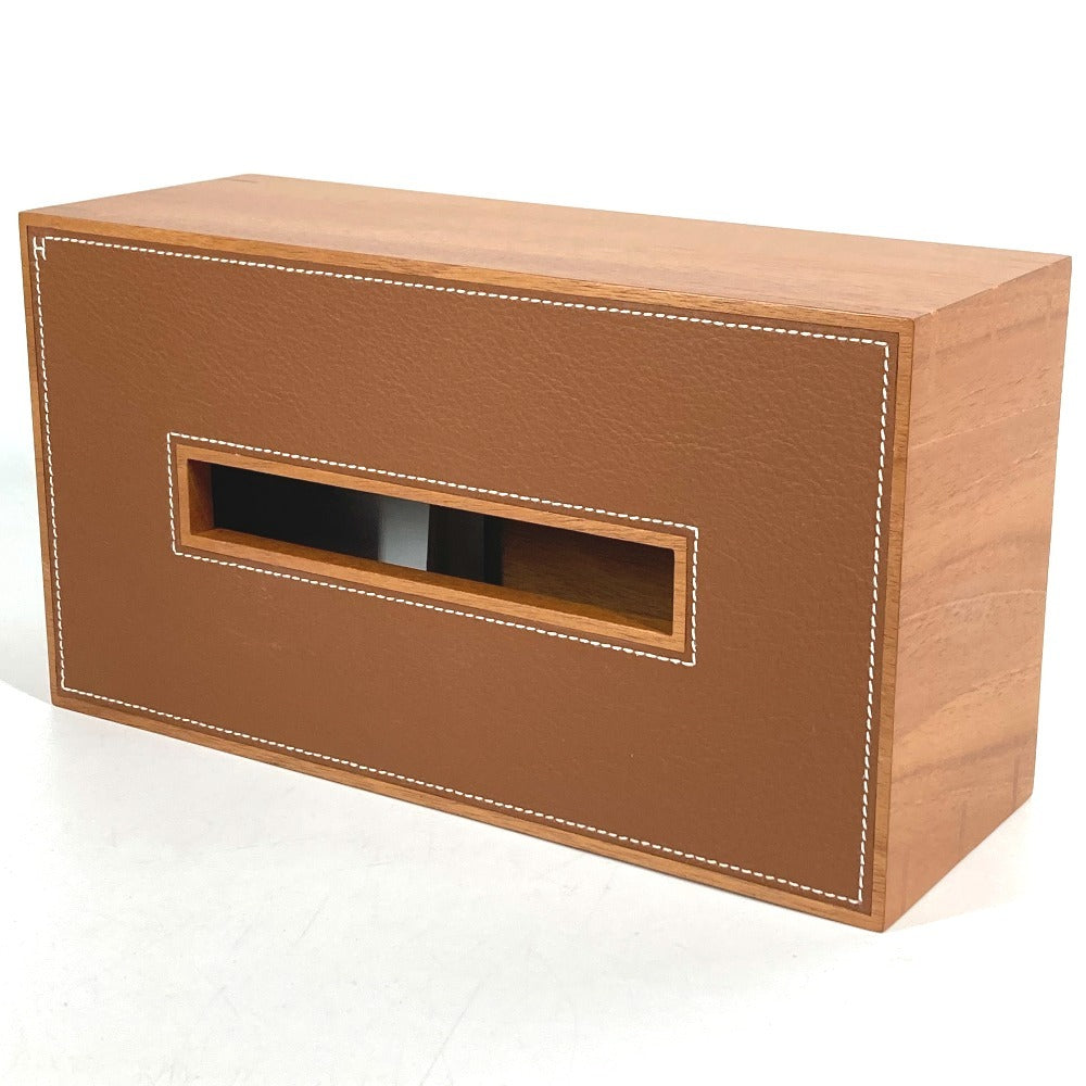 HERMES H311749M 01 プレイヤードGM プレイヤード GM ティッシュケース インテリア 雑貨 ウッド ユニセックス フォーヴ