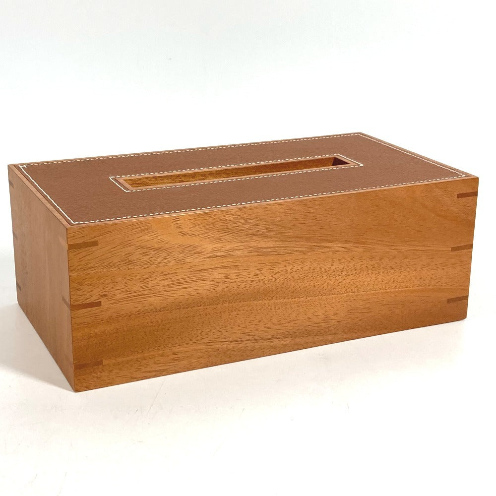 HERMES H311749M 01 プレイヤードGM プレイヤード GM ティッシュケース インテリア 雑貨 ウッド ユニセックス フォーヴ