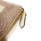 FENDI 8N0178 ロゴ ムートン ファー カバン セカンドバッグ ポーチ クラッチバッグ ファー ユニセックス ピンクベージュ系
