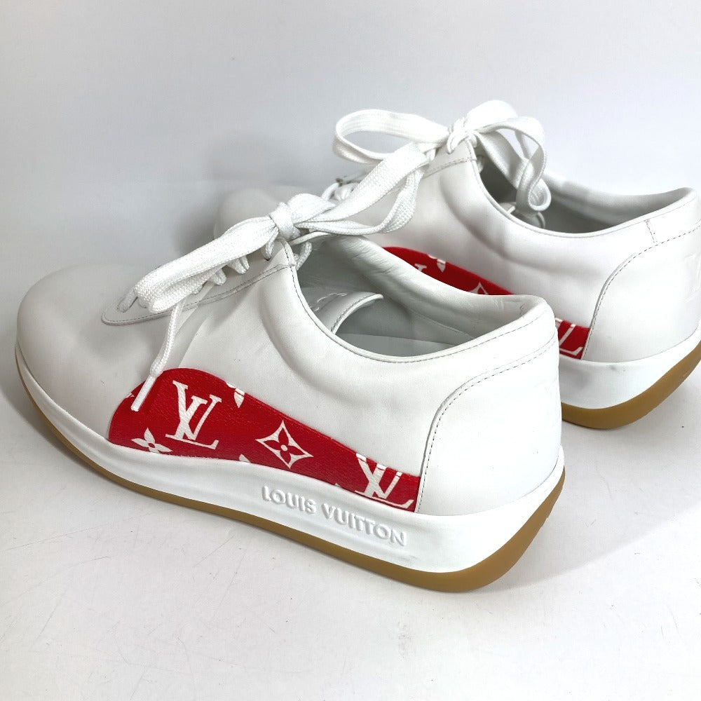 LOUIS VUITTON 1A3EQ5 シュプリーム supreme モノグラム シューズ 靴 アパレル 紐 スニーカー レザー メンズ ホワイト