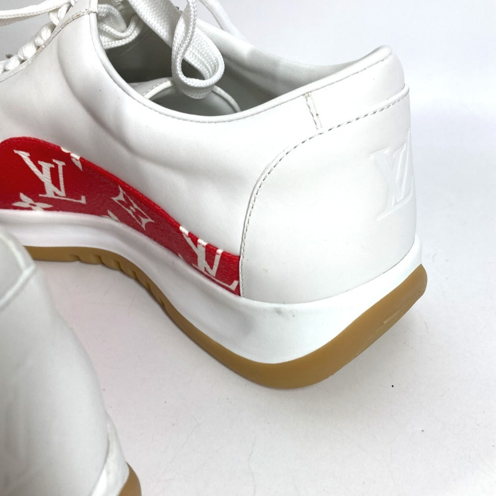 LOUIS VUITTON 1A3EQ5 シュプリーム supreme モノグラム シューズ 靴 アパレル 紐 スニーカー レザー メンズ ホワイト