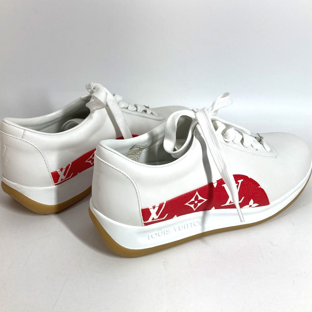 LOUIS VUITTON 1A3EQ5 シュプリーム supreme モノグラム シューズ 靴 アパレル 紐 スニーカー レザー メンズ ホワイト