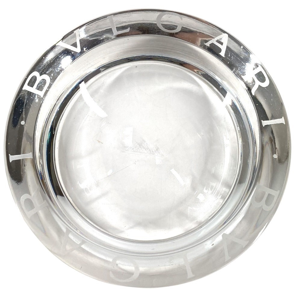 BVLGARI ローゼンタール Rosenthal ロゴ アッシュトレイ インテリア 灰皿 ガラス ユニセックス クリア