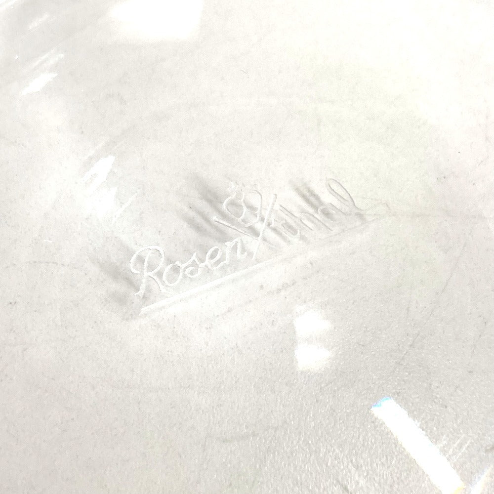 BVLGARI ローゼンタール Rosenthal ロゴ アッシュトレイ インテリア 灰皿 ガラス ユニセックス クリア
