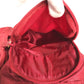 PRADA triangle logo triangle logo plate Bag Backpack Bordeaux Based Shoulder Bag Nylon Red Used