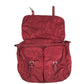 PRADA triangle logo triangle logo plate Bag Backpack Bordeaux Based Shoulder Bag Nylon Red Used