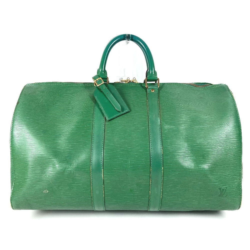LOUIS VUITTON M42974 エピ キーポル45 キーポル 45 カバン ハンドバッグ 旅行バッグ トラベルバッグ ボストンバッグ エピレザー ユニセックス ボルネオグリーン グリーン