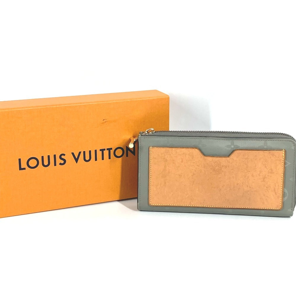 LOUIS VUITTON M63237 モノグラムチタン ポルトフォイユコスモス ロングウォレット L字ファスナー 長財布 ユニセックス グレー