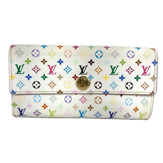 LOUIS VUITTON M93744 モノグラムマルチカラー ポルトフォイユ サラ リッチ ポルトフォイユサラリッチ ロングウォレット フラップ 長財布 モノグラムマルチカラーキャンバス ユニセックス ブロン ホワイト