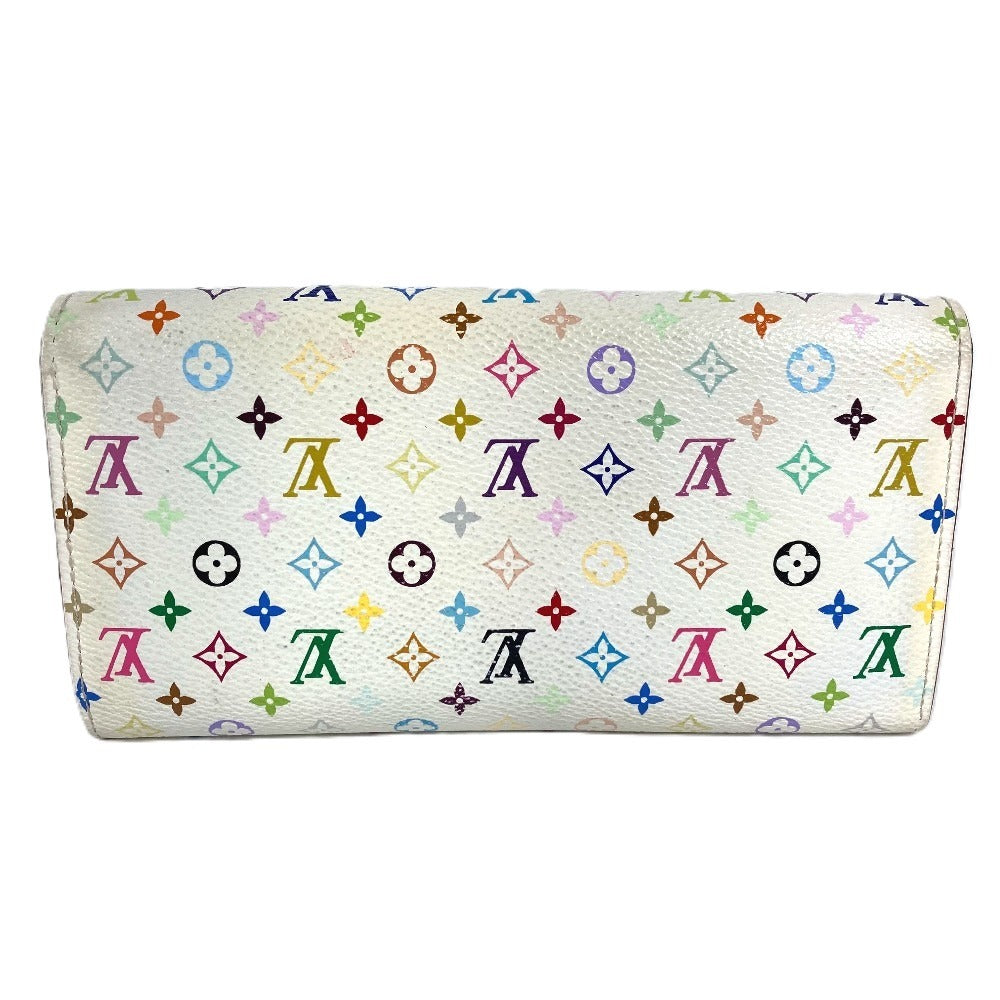 LOUIS VUITTON M93744 モノグラムマルチカラー ポルトフォイユ サラ リッチ ポルトフォイユサラリッチ ロングウォレット フラップ 長財布 モノグラムマルチカラーキャンバス ユニセックス ブロン ホワイト