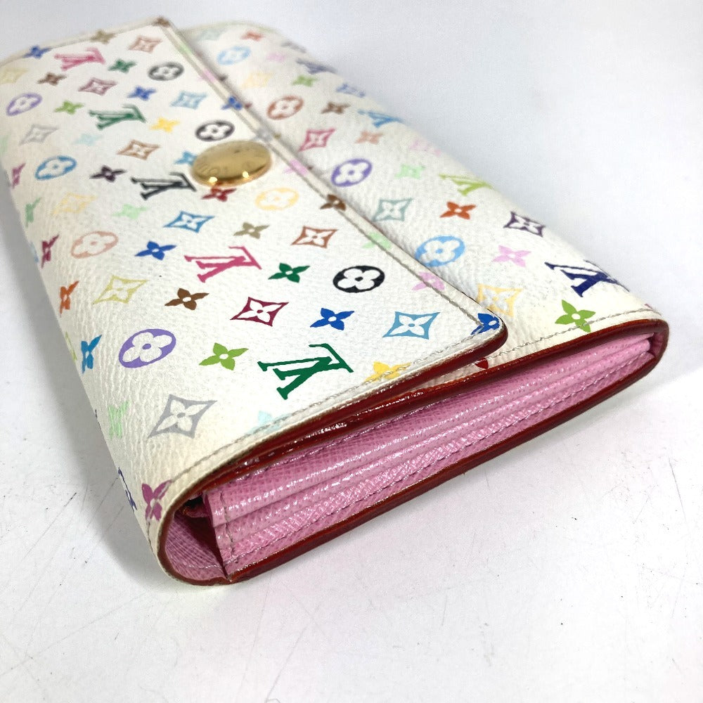 LOUIS VUITTON M93744 モノグラムマルチカラー ポルトフォイユ サラ リッチ ポルトフォイユサラリッチ ロングウォレット フラップ 長財布 モノグラムマルチカラーキャンバス ユニセックス ブロン ホワイト
