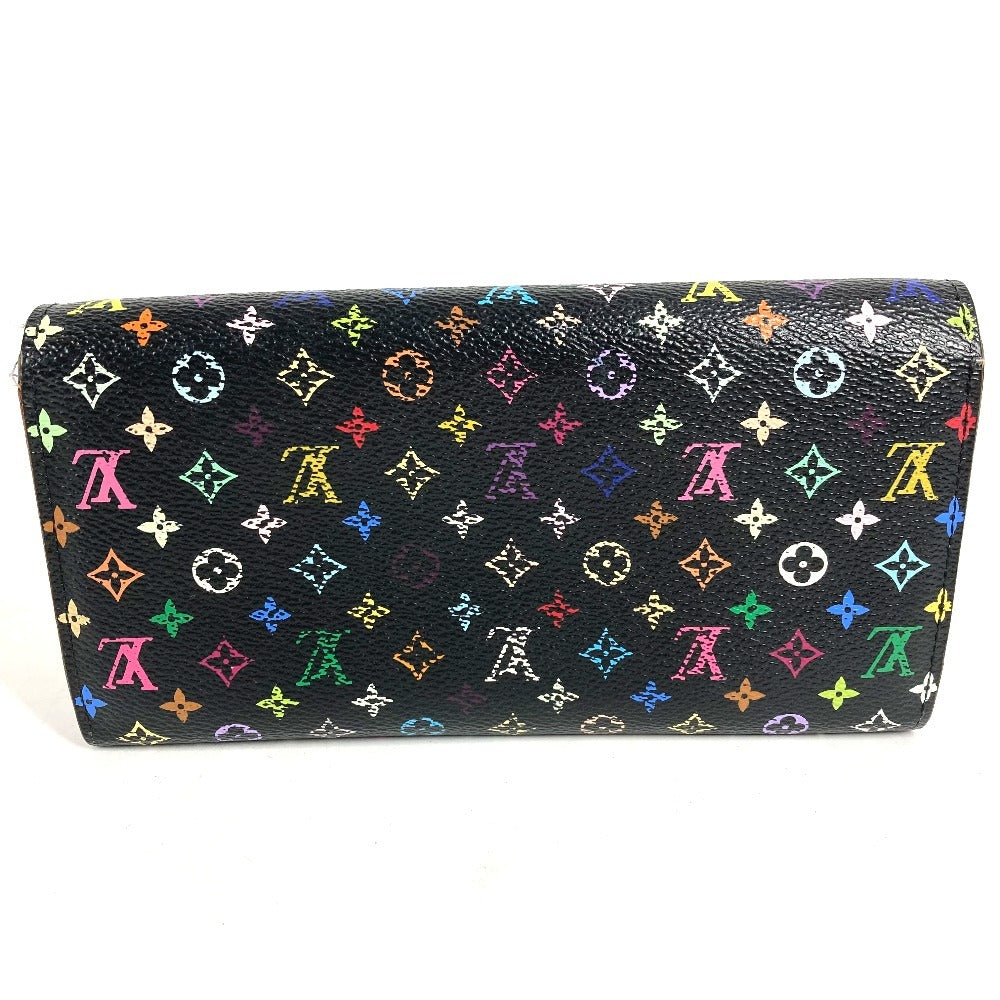 LOUIS VUITTON M60273 モノグラムマルチカラー ポルトフォイユ サラ ポルトフォイユサラ ロングウォレット フラップ 長財布 モノグラムマルチカラーキャンバス ユニセックス ブラック