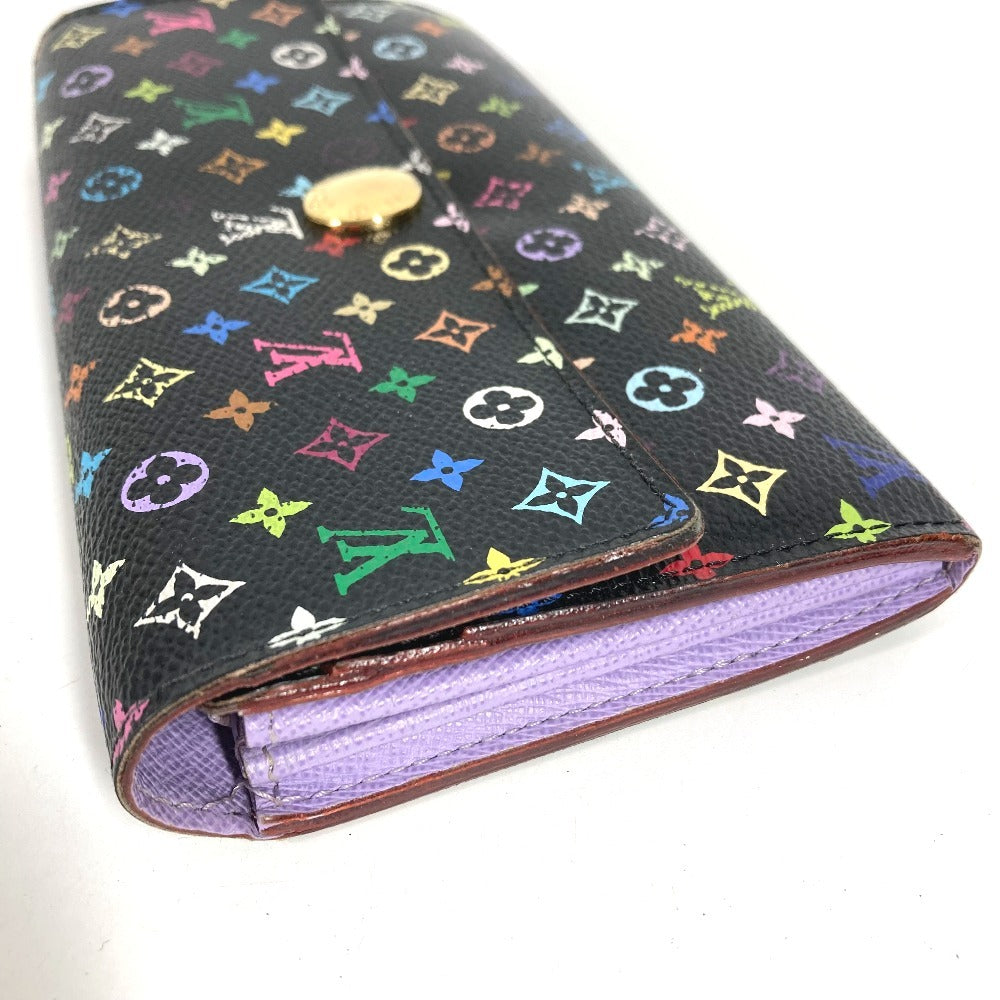 LOUIS VUITTON M60273 モノグラムマルチカラー ポルトフォイユ サラ ポルトフォイユサラ ロングウォレット フラップ 長財布 モノグラムマルチカラーキャンバス ユニセックス ブラック