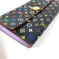 LOUIS VUITTON M60273 モノグラムマルチカラー ポルトフォイユ サラ ポルトフォイユサラ ロングウォレット フラップ 長財布 モノグラムマルチカラーキャンバス ユニセックス ブラック
