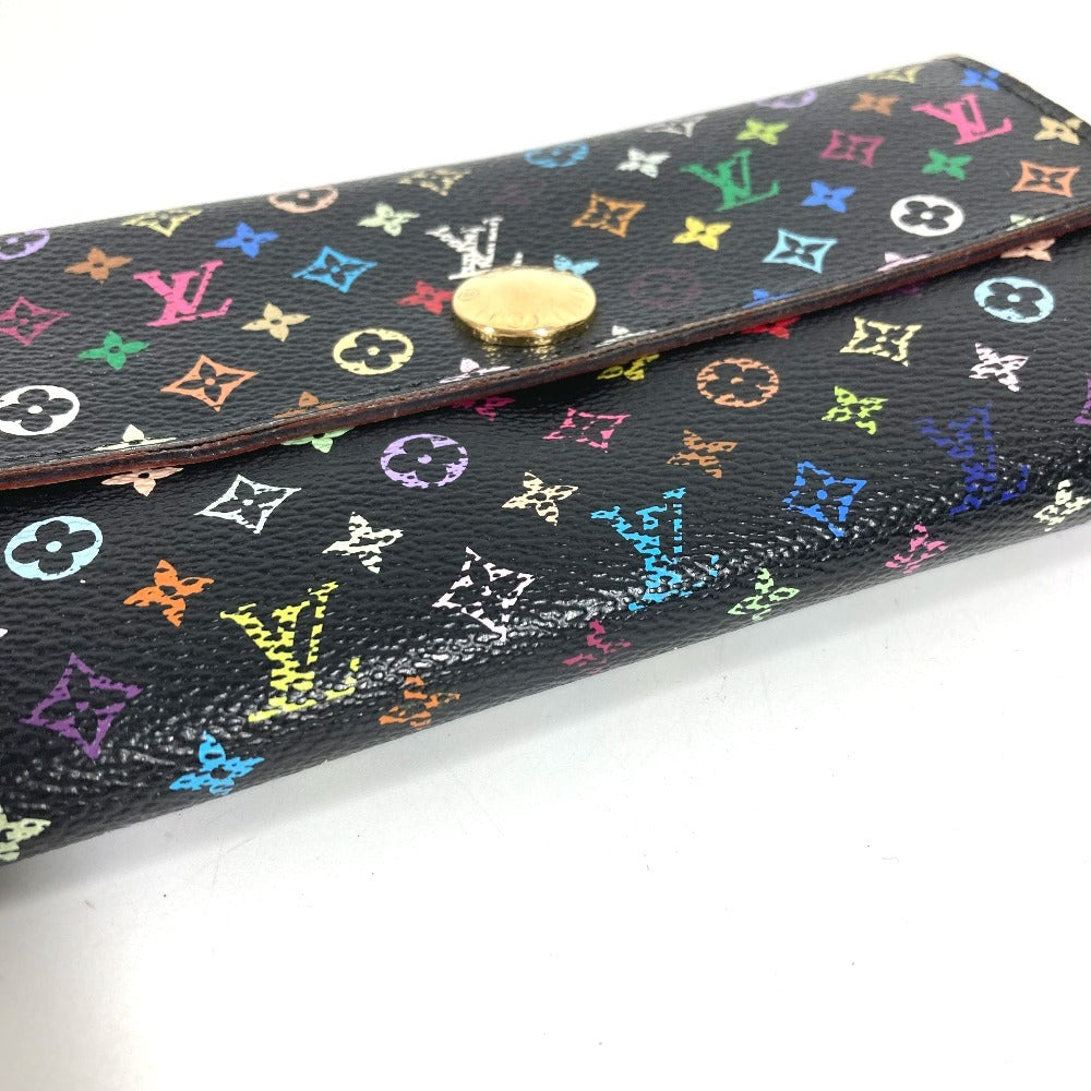 LOUIS VUITTON M60273 モノグラムマルチカラー ポルトフォイユ サラ ポルトフォイユサラ ロングウォレット フラップ 長財布 モノグラムマルチカラーキャンバス ユニセックス ブラック