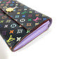 LOUIS VUITTON M60273 モノグラムマルチカラー ポルトフォイユ サラ ポルトフォイユサラ ロングウォレット フラップ 長財布 モノグラムマルチカラーキャンバス ユニセックス ブラック