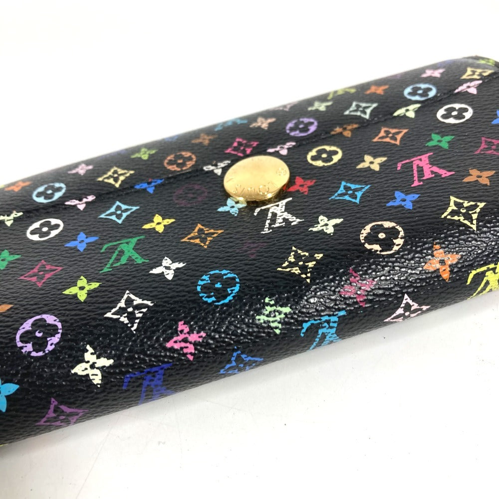 LOUIS VUITTON M60273 モノグラムマルチカラー ポルトフォイユ サラ ポルトフォイユサラ ロングウォレット フラップ 長財布 モノグラムマルチカラーキャンバス ユニセックス ブラック