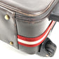 BALLY トラベルバッグ 2輪 ストライプ ロゴ スーツケース カバン ボストンバッグ 旅行バッグ キャリーバッグ レザー ユニセックス ブラウン