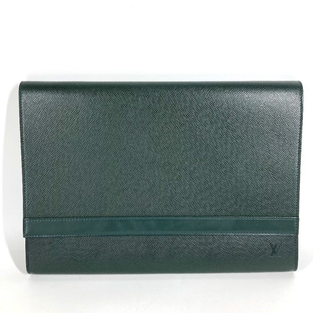 LOUIS VUITTON M30204 タイガ ボルガ カバン セカンドバッグ ポーチ フラップ クラッチバッグ タイガレザー ユニセックス エピセア グリーン