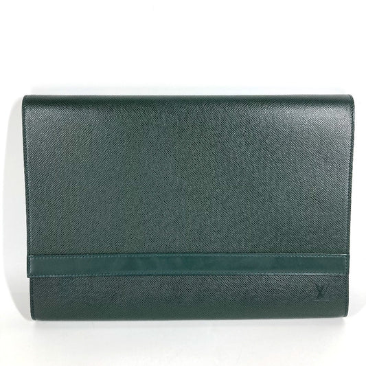 LOUIS VUITTON M30204 タイガ ボルガ カバン セカンドバッグ ポーチ フラップ クラッチバッグ タイガレザー ユニセックス エピセア グリーン