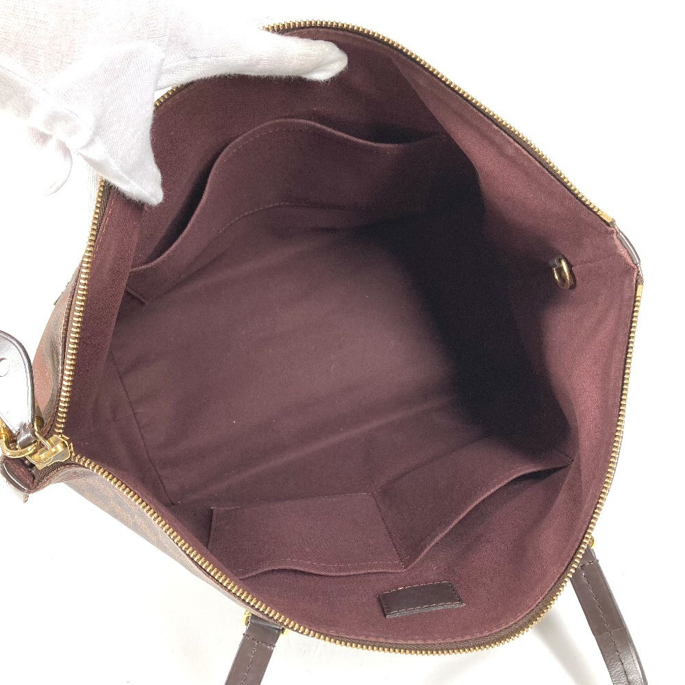LOUIS VUITTON N41013 ダミエ イエナMM 肩掛け イエナ MM カバン ショルダーバッグ 肩掛け トートバッグ ダミエキャンバス ユニセックス エベヌ ブラウン